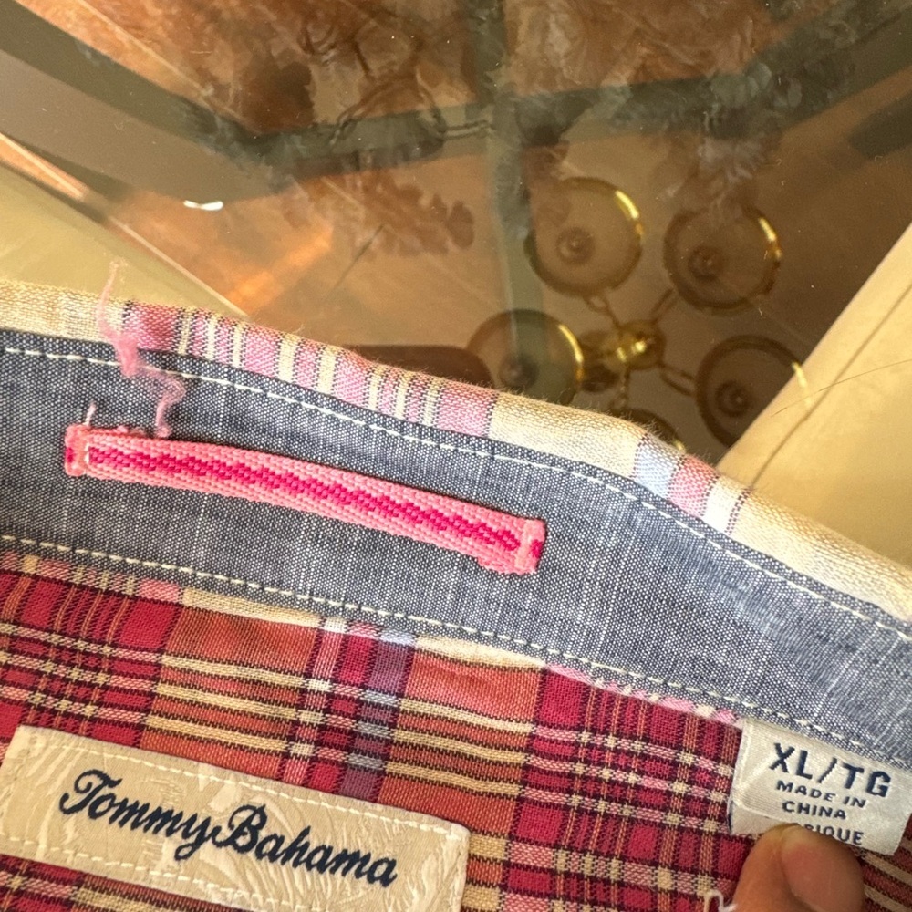 Tommy Bahama Men's Palapa Plaid size XL dry cleaned - Picture 5 of 5